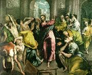 El Greco cleansing of the temple oil painting
